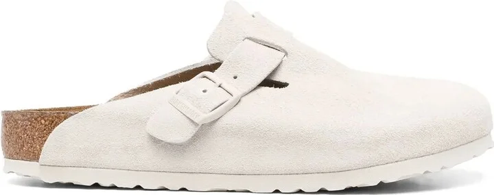 Suede Flat Slides