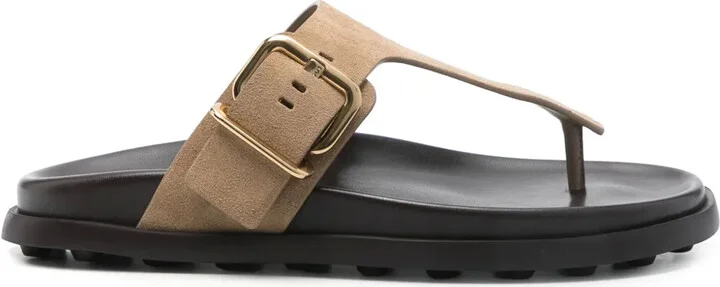 Suede Flip Flops