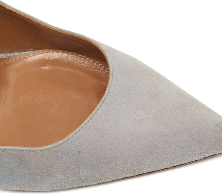 Suede Fringed Pumps - Image 5