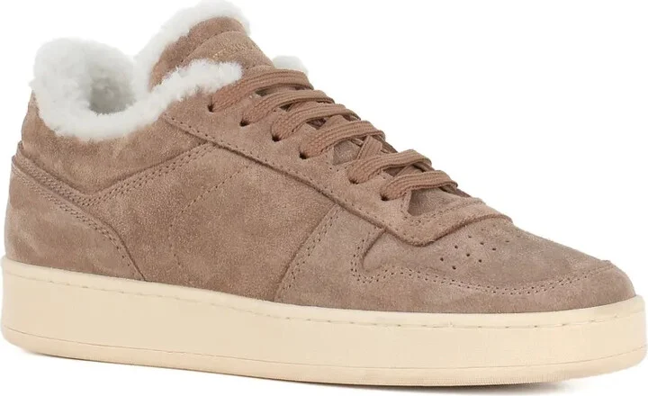 Suede Fur-Lined Sneakers - Image 2