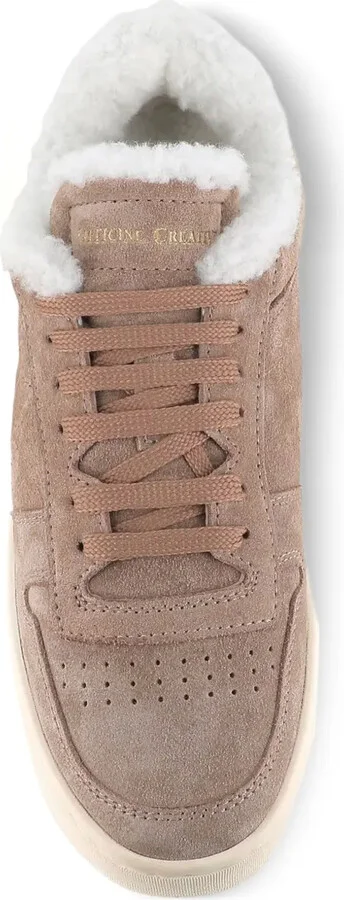 Suede Fur-Lined Sneakers - Image 5