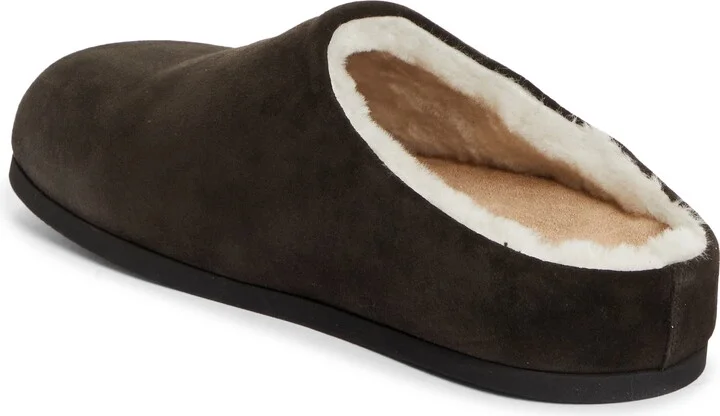 Suede & Genuine Shearling Clog - Image 2