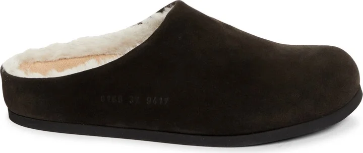 Suede & Genuine Shearling Clog - Image 3