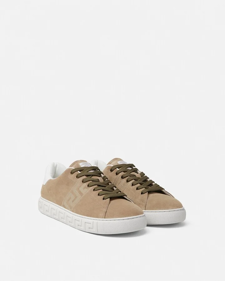 Suede Greca Sneakers - Image 2