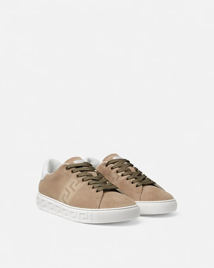 Suede Greca Sneakers - Image 2