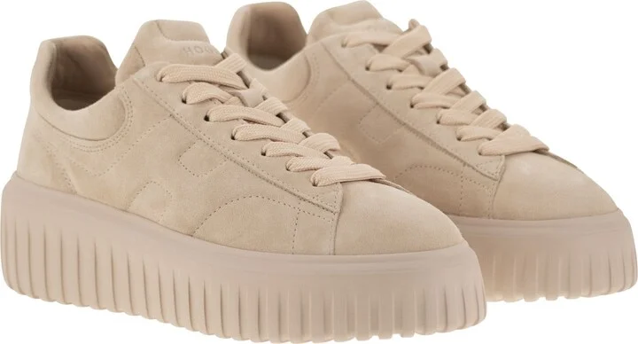 Suede H-stripes Trainers - Image 4