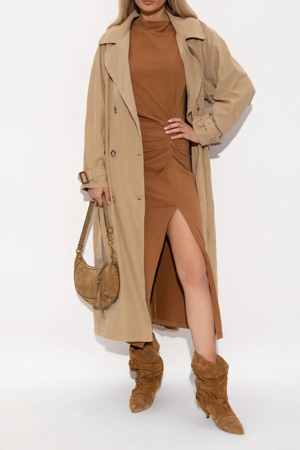 Suede Heeled Ankle Boots `Edrika`, , - Brown - Image 2