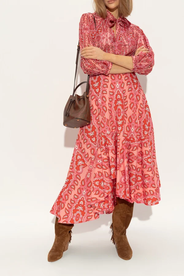 Suede Heeled Boots, , - Brown - Image 2