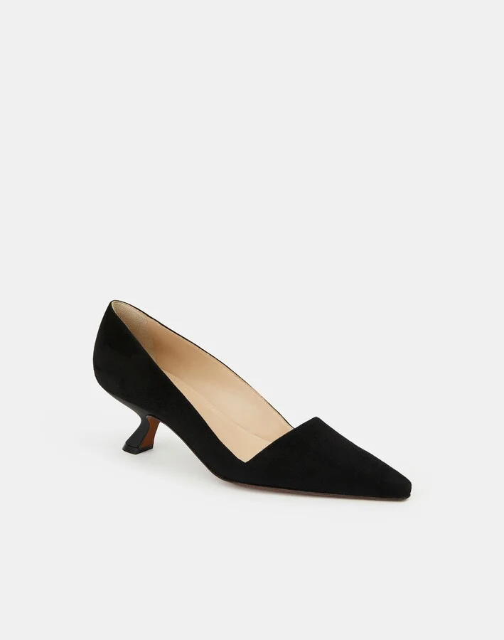 Suede Heeled Pump - Image 4