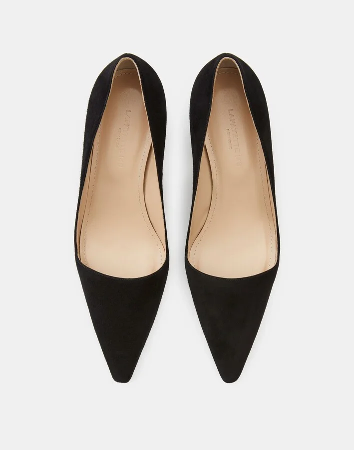 Suede Heeled Pump - Image 5