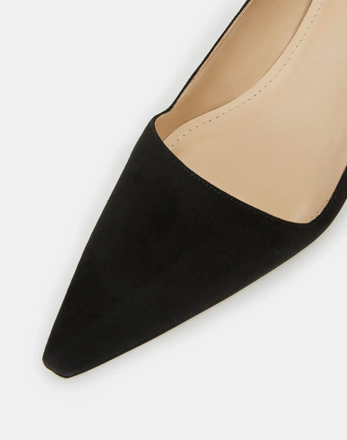 Suede Heeled Pump - Image 6