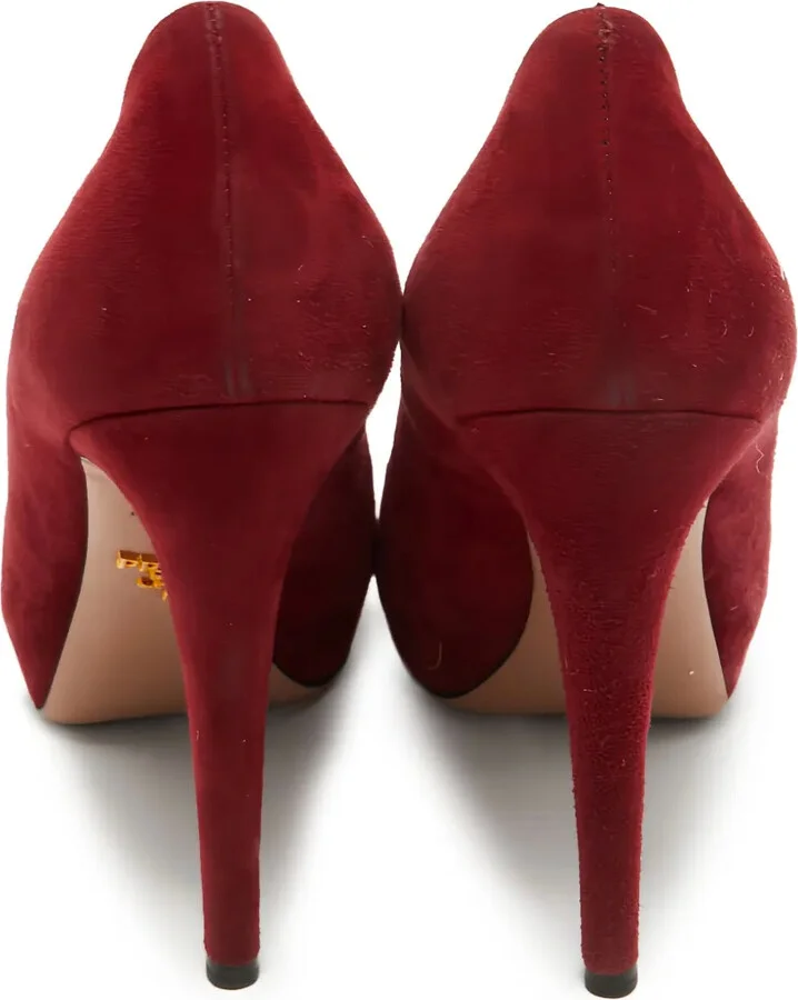 Suede Heeled Pumps - Image 4
