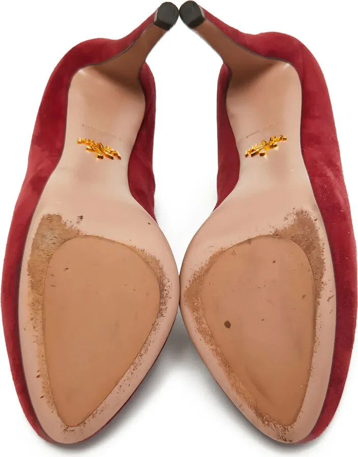 Suede Heeled Pumps - Image 5