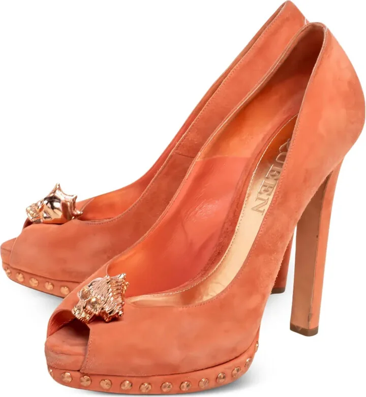 Suede Heeled Pumps - Image 3