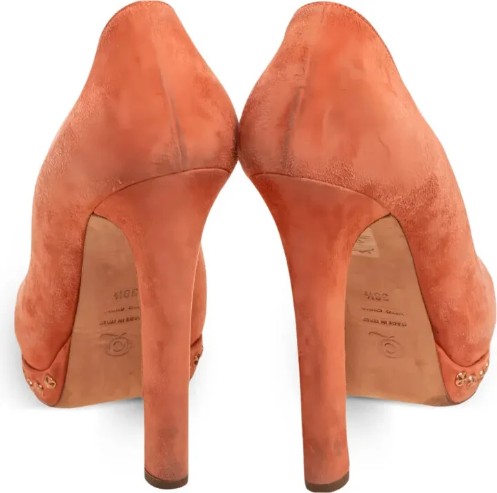 Suede Heeled Pumps - Image 4