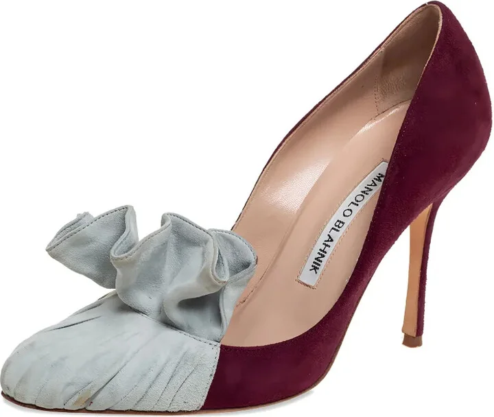 Suede Heeled Pumps - Image 2