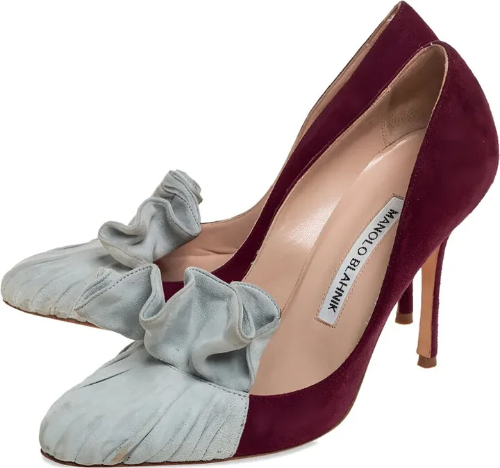 Suede Heeled Pumps - Image 3