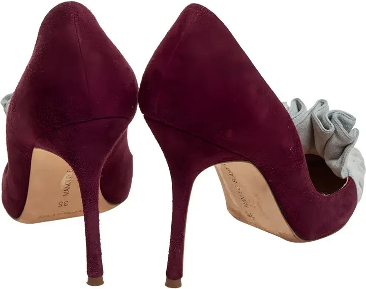 Suede Heeled Pumps - Image 4