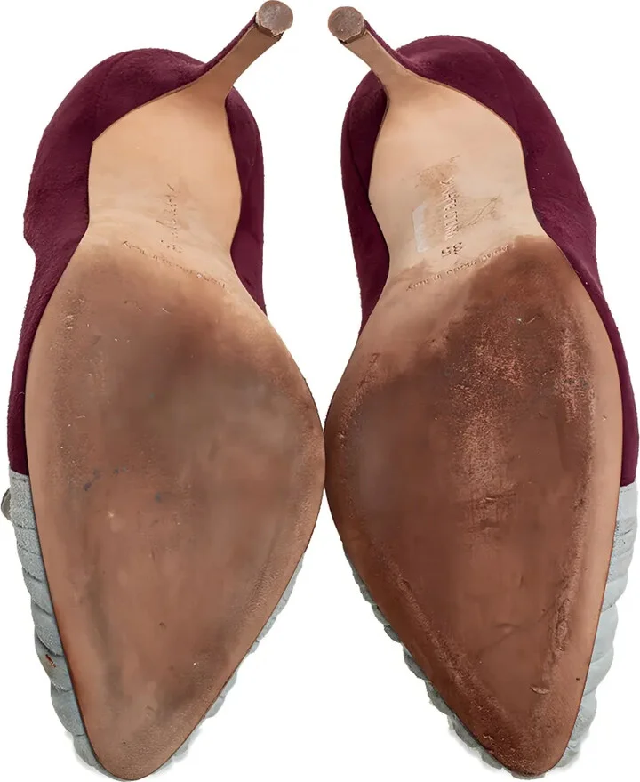 Suede Heeled Pumps - Image 5