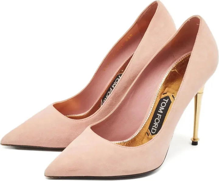 Suede Heeled Pumps - Image 2