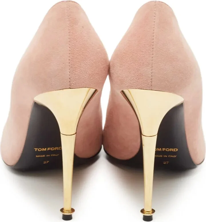 Suede Heeled Pumps - Image 4