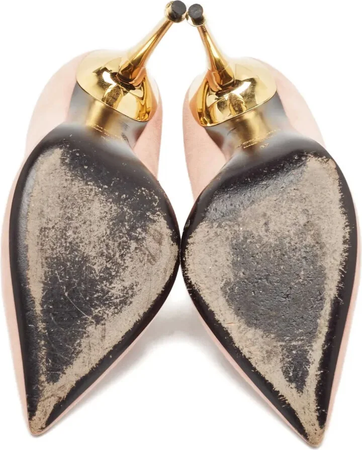 Suede Heeled Pumps - Image 5
