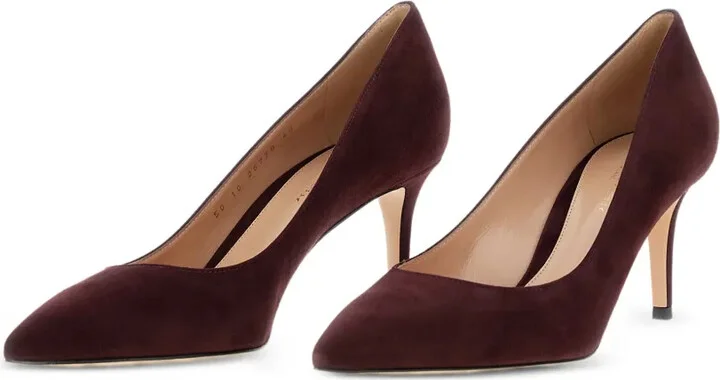 Suede Heeled Pumps - Image 2