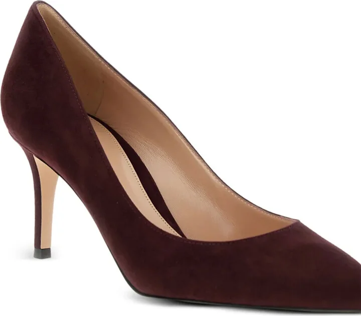Suede Heeled Pumps - Image 4