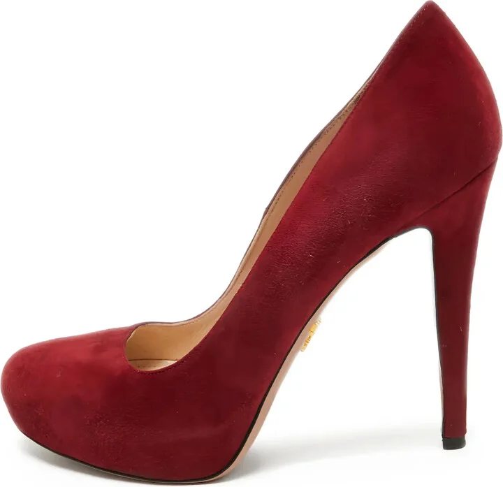 Suede Heeled Pumps