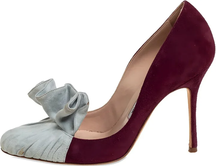 Suede Heeled Pumps