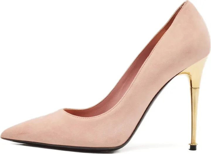 Suede Heeled Pumps