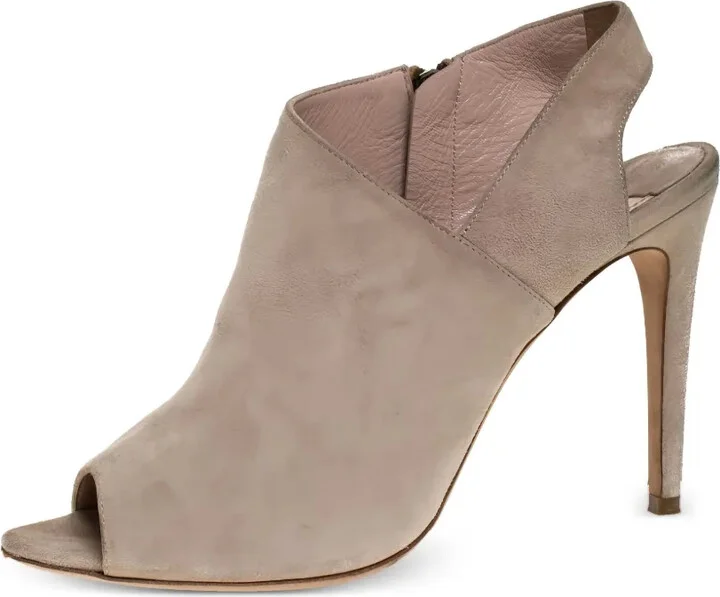 Suede Heeled Sandals - Image 2
