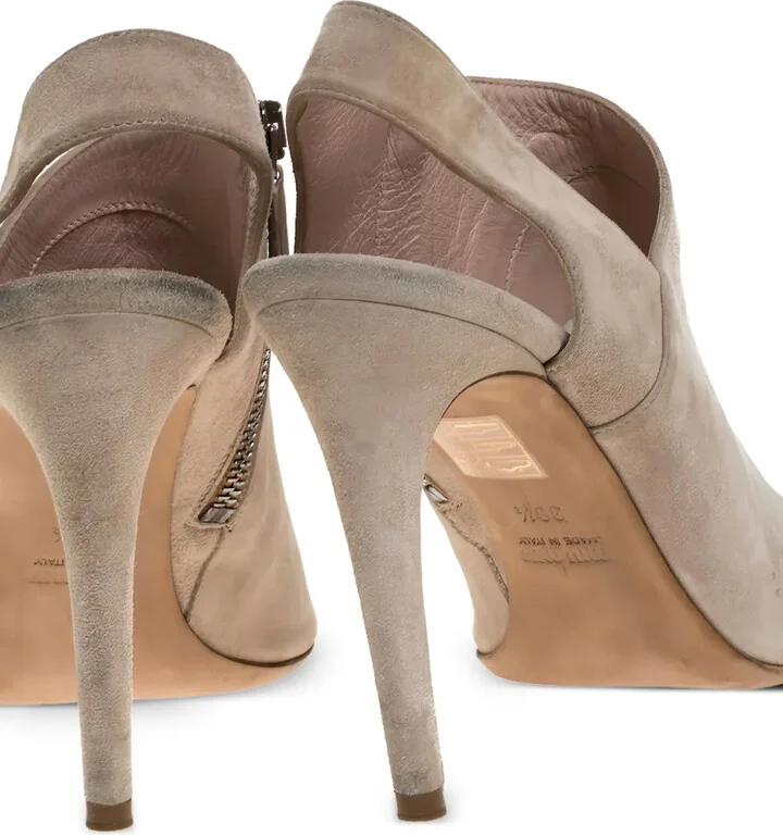 Suede Heeled Sandals - Image 5