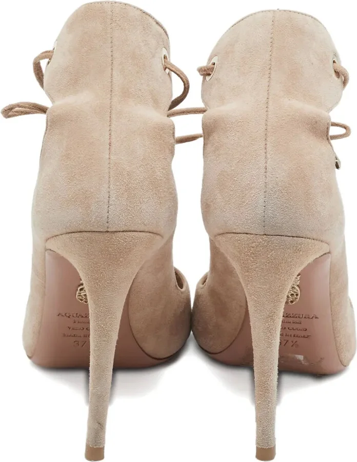 Suede Heeled Sandals - Image 3