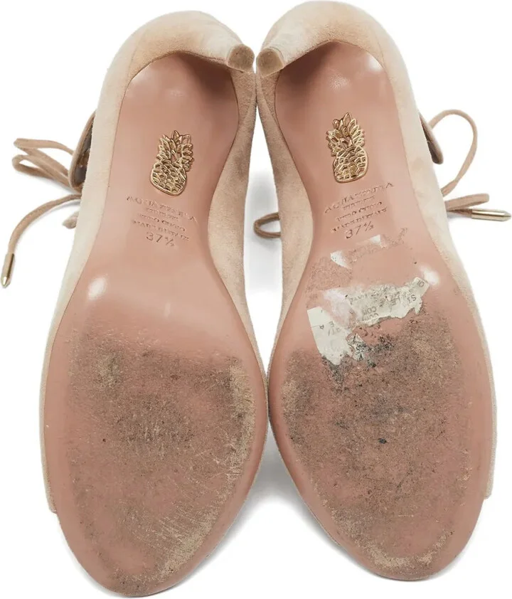 Suede Heeled Sandals - Image 4