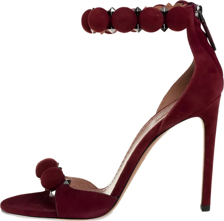 Suede Heeled Sandals