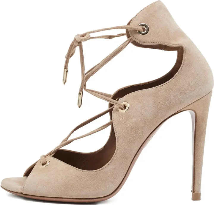 Suede Heeled Sandals