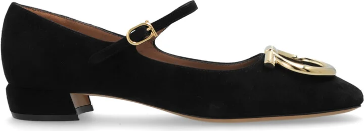 Suede Heeled Shoes, , - Black