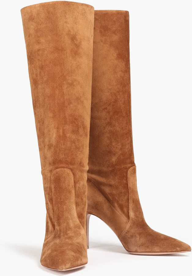 Suede knee boots - Image 2