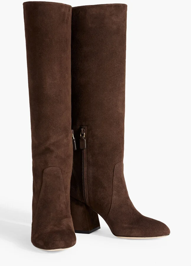 Suede knee boots - Image 2
