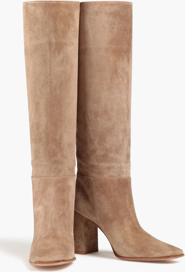 Suede knee boots - Image 2