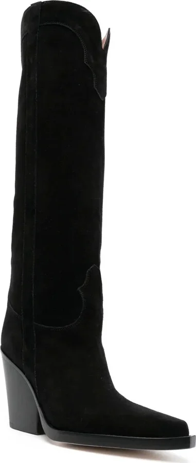 Suede Knee-High 90mm Boots - Image 2