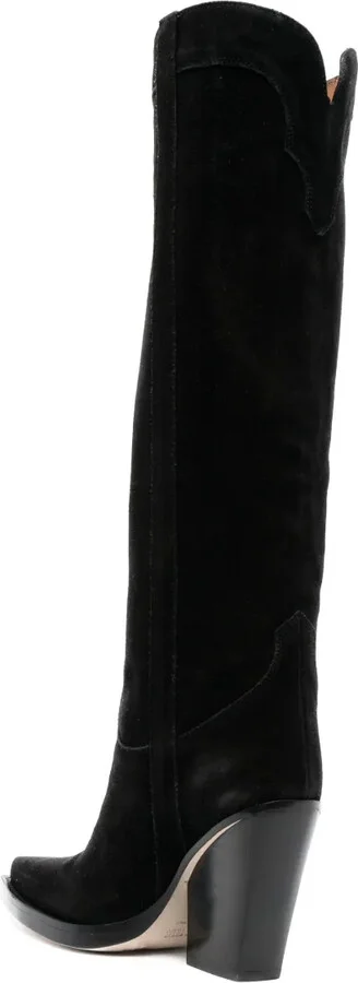 Suede Knee-High 90mm Boots - Image 3