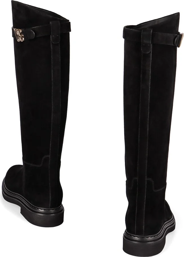 Suede Knee High Boots - Image 3