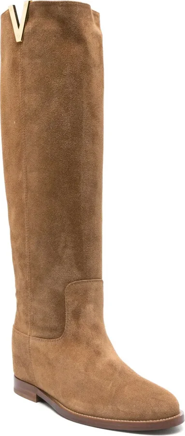 Suede Knee-High Boots - Image 2