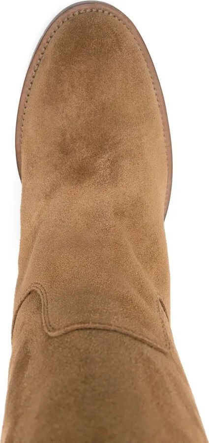 Suede Knee-High Boots - Image 4