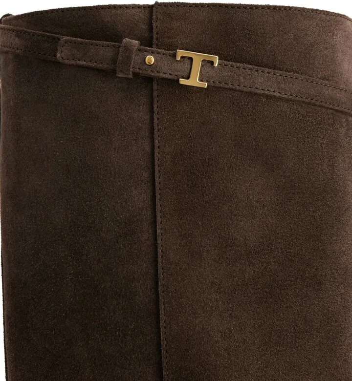Suede Knee-High Boots - Image 5