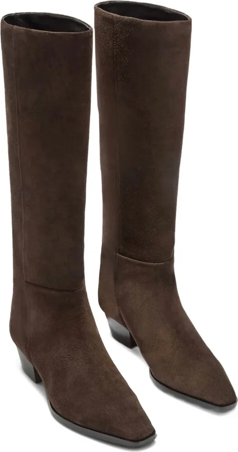 Suede Knee-High Boots - Image 2