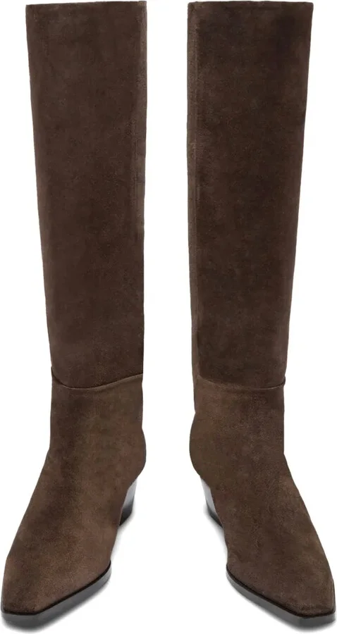 Suede Knee-High Boots - Image 3
