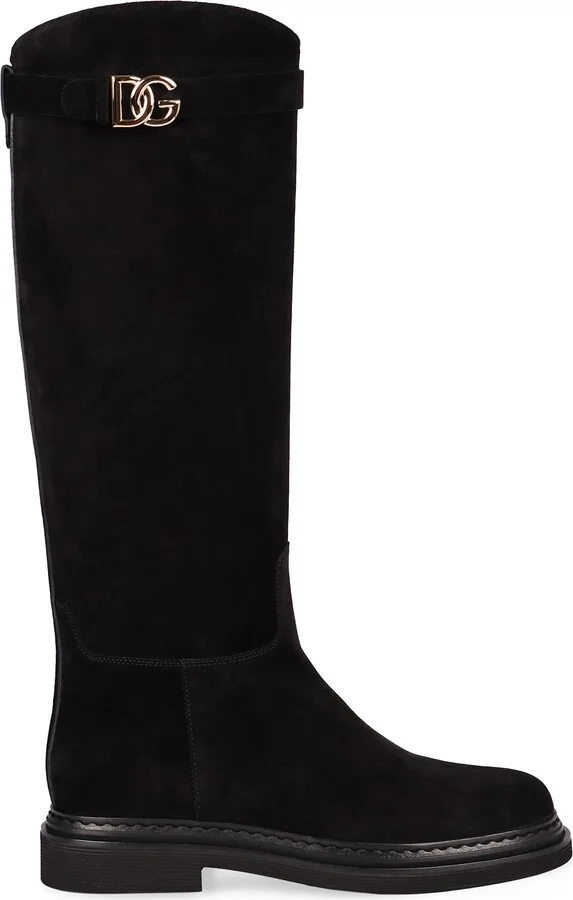 Suede Knee High Boots